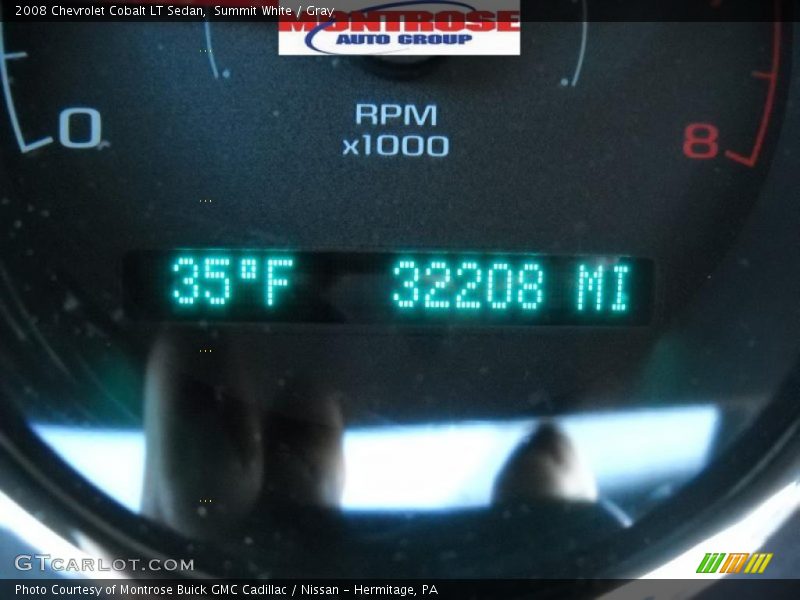 Summit White / Gray 2008 Chevrolet Cobalt LT Sedan