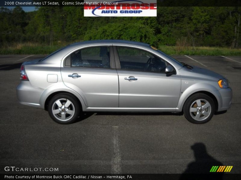 Cosmic Silver Metallic / Charcoal 2008 Chevrolet Aveo LT Sedan
