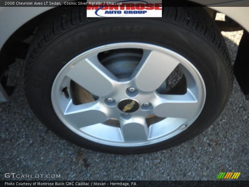 Cosmic Silver Metallic / Charcoal 2008 Chevrolet Aveo LT Sedan