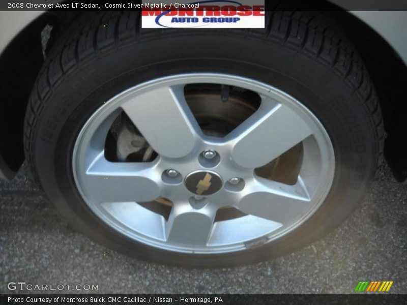 Cosmic Silver Metallic / Charcoal 2008 Chevrolet Aveo LT Sedan