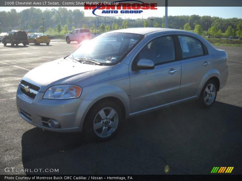 Cosmic Silver Metallic / Charcoal 2008 Chevrolet Aveo LT Sedan