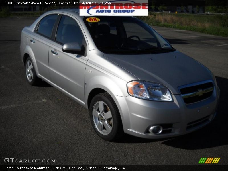 Cosmic Silver Metallic / Charcoal 2008 Chevrolet Aveo LT Sedan