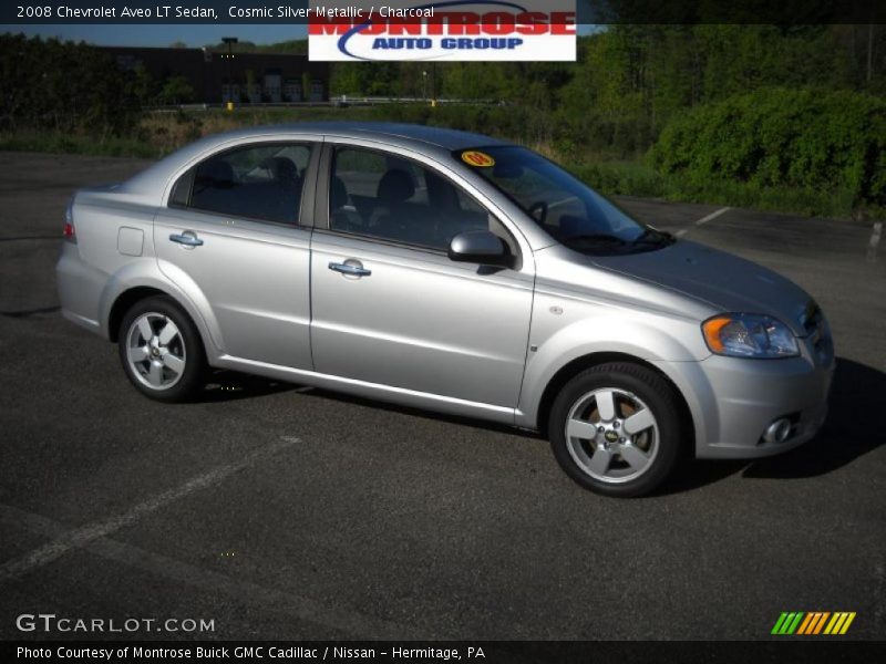Cosmic Silver Metallic / Charcoal 2008 Chevrolet Aveo LT Sedan