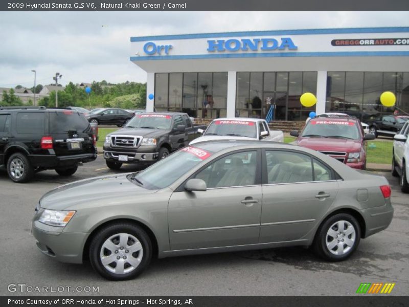 Natural Khaki Green / Camel 2009 Hyundai Sonata GLS V6