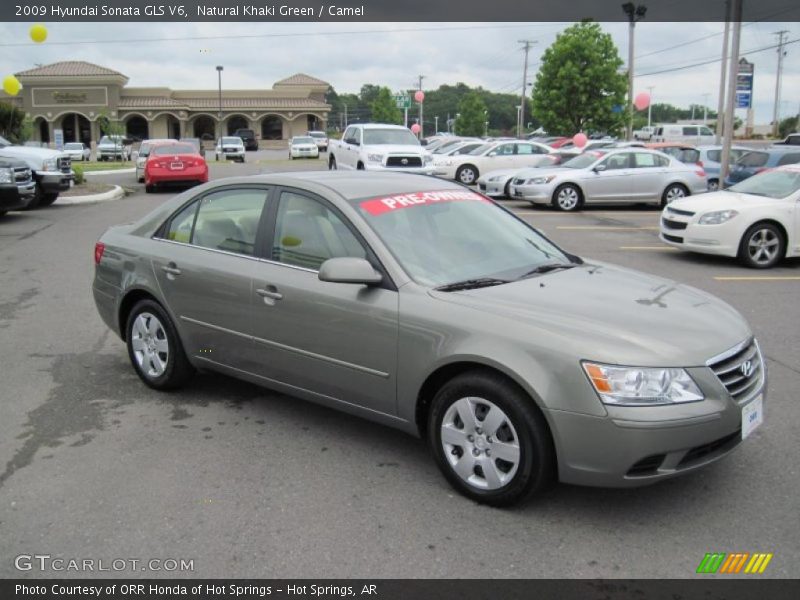 Natural Khaki Green / Camel 2009 Hyundai Sonata GLS V6