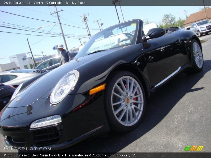 Black / Black 2010 Porsche 911 Carrera S Cabriolet