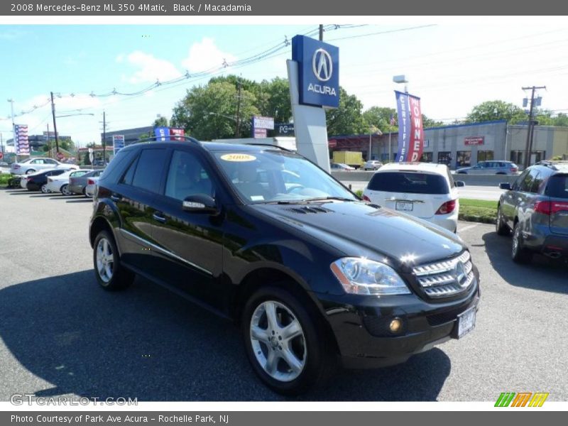 Black / Macadamia 2008 Mercedes-Benz ML 350 4Matic