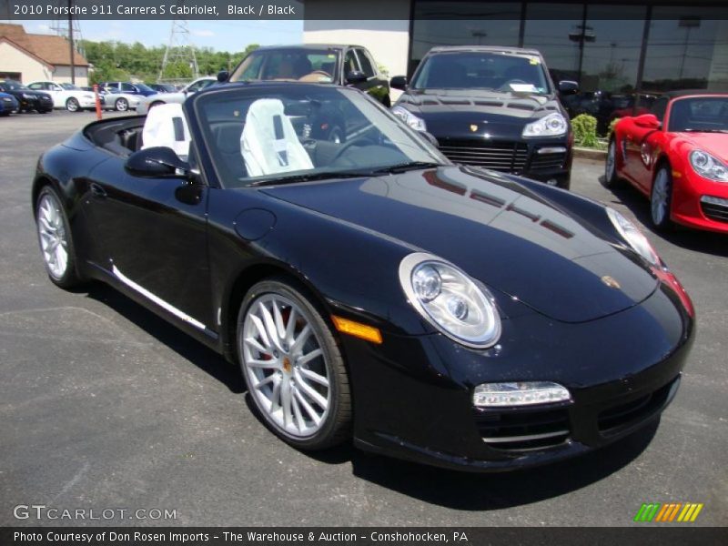 Black / Black 2010 Porsche 911 Carrera S Cabriolet