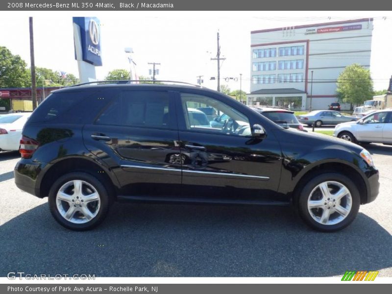 Black / Macadamia 2008 Mercedes-Benz ML 350 4Matic