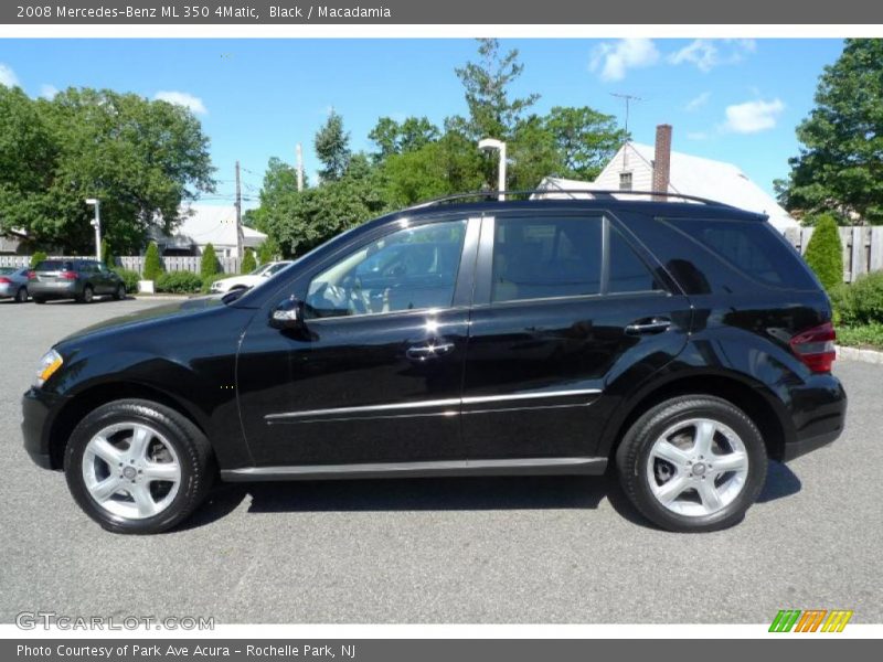 Black / Macadamia 2008 Mercedes-Benz ML 350 4Matic