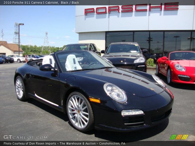 Black / Black 2010 Porsche 911 Carrera S Cabriolet