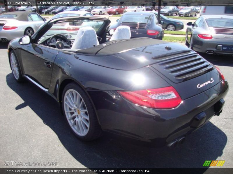Black / Black 2010 Porsche 911 Carrera S Cabriolet