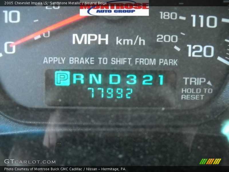 Sandstone Metallic / Neutral Beige 2005 Chevrolet Impala LS