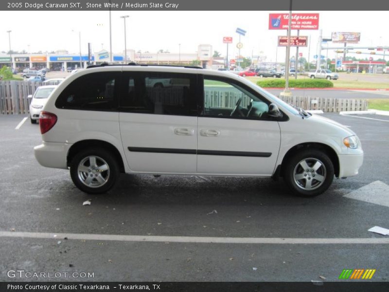 Stone White / Medium Slate Gray 2005 Dodge Caravan SXT