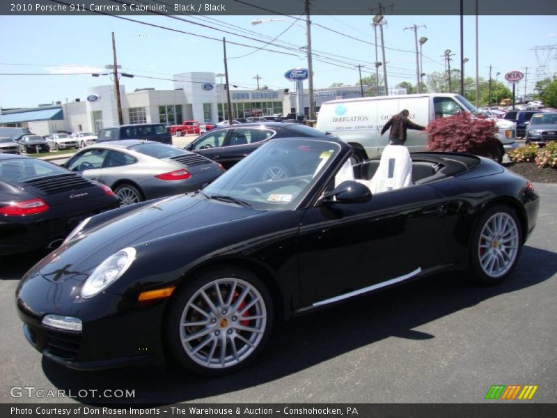 Black / Black 2010 Porsche 911 Carrera S Cabriolet