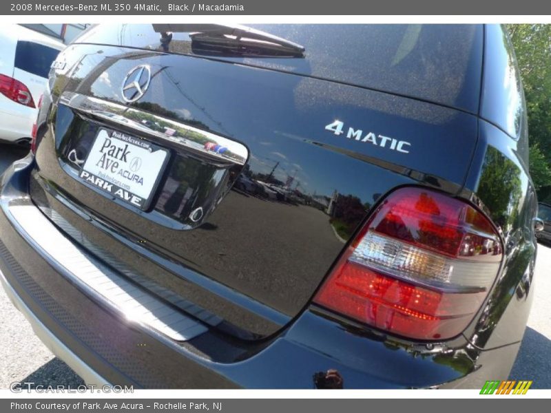 Black / Macadamia 2008 Mercedes-Benz ML 350 4Matic