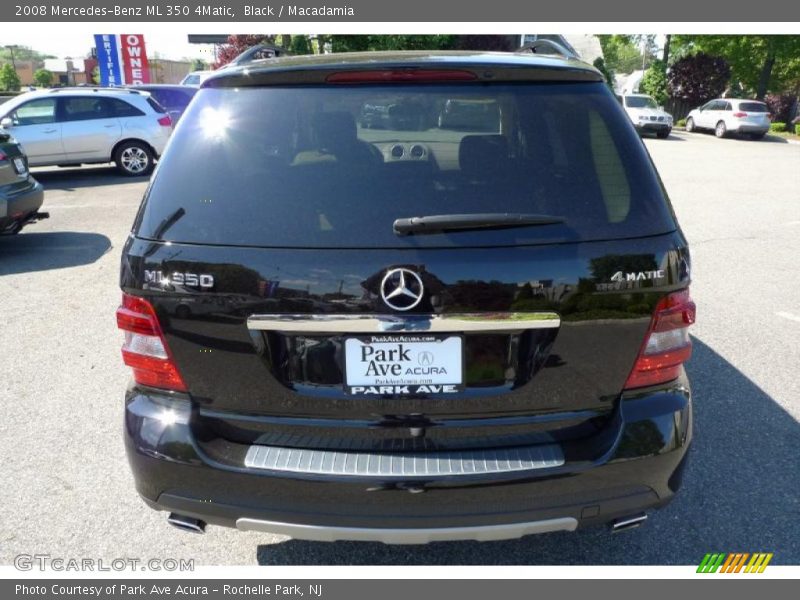 Black / Macadamia 2008 Mercedes-Benz ML 350 4Matic