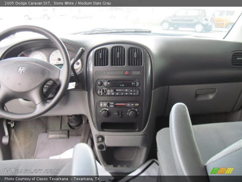 Stone White / Medium Slate Gray 2005 Dodge Caravan SXT