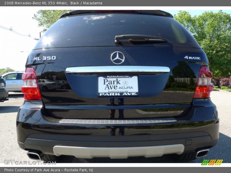 Black / Macadamia 2008 Mercedes-Benz ML 350 4Matic