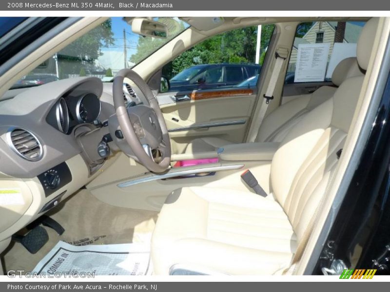 Black / Macadamia 2008 Mercedes-Benz ML 350 4Matic