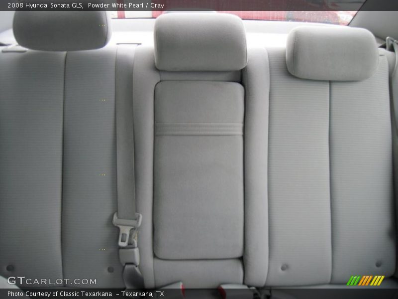 Powder White Pearl / Gray 2008 Hyundai Sonata GLS
