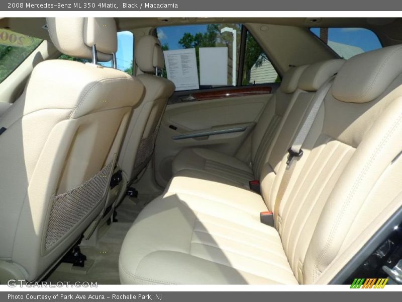 Black / Macadamia 2008 Mercedes-Benz ML 350 4Matic