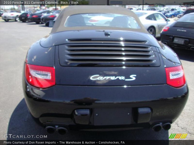 Black / Black 2010 Porsche 911 Carrera S Cabriolet