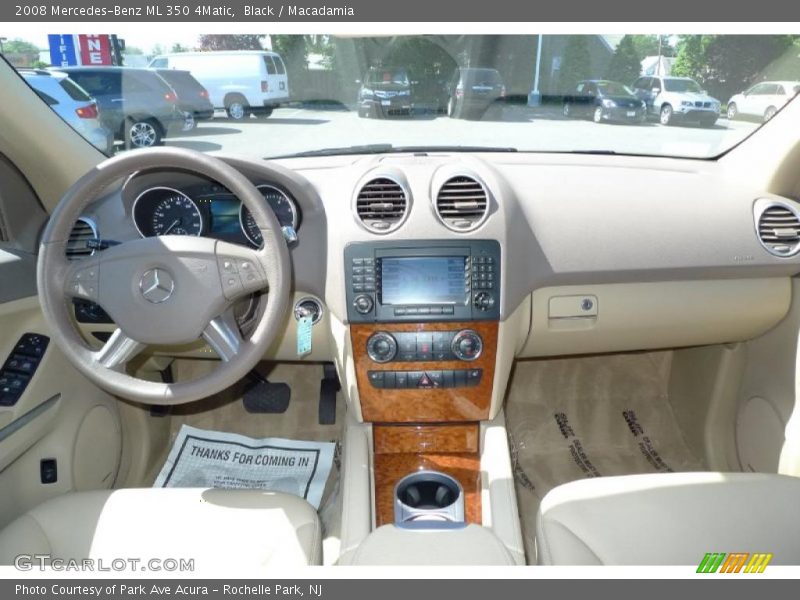 Black / Macadamia 2008 Mercedes-Benz ML 350 4Matic