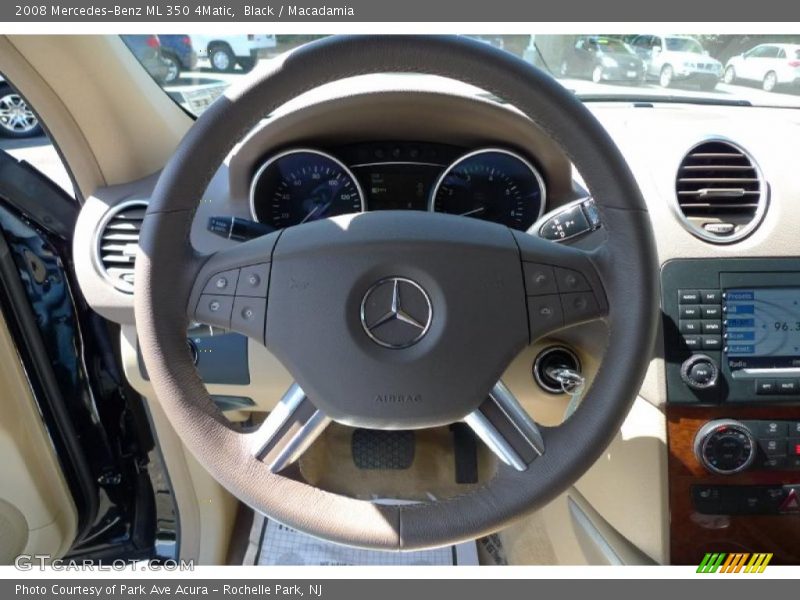 Black / Macadamia 2008 Mercedes-Benz ML 350 4Matic