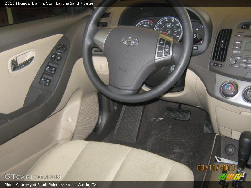 Laguna Sand / Beige 2010 Hyundai Elantra GLS