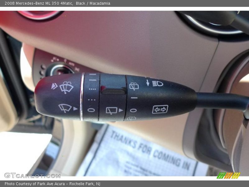 Black / Macadamia 2008 Mercedes-Benz ML 350 4Matic