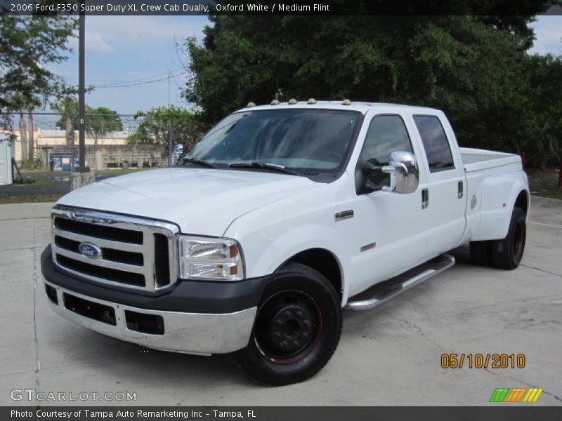 Oxford White / Medium Flint 2006 Ford F350 Super Duty XL Crew Cab Dually