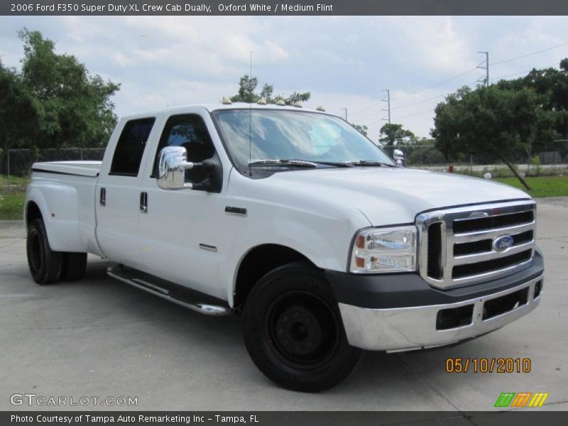 Oxford White / Medium Flint 2006 Ford F350 Super Duty XL Crew Cab Dually