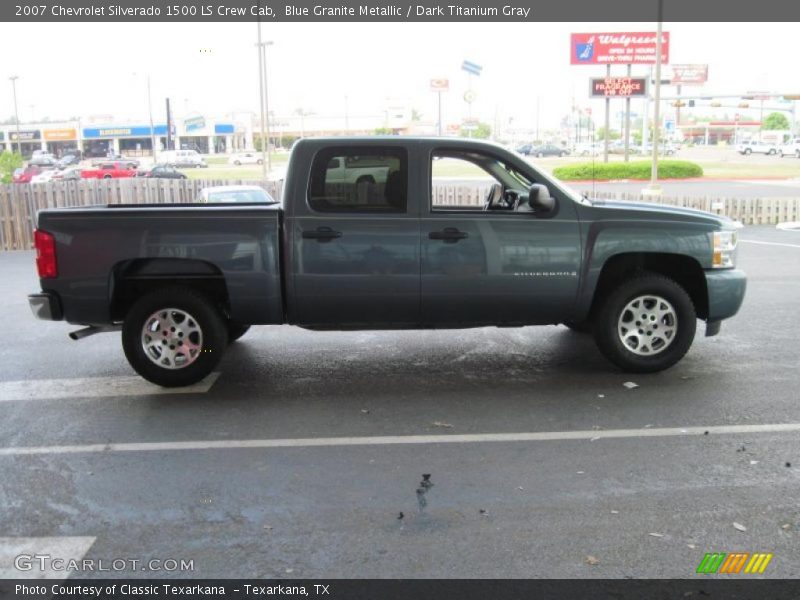 Blue Granite Metallic / Dark Titanium Gray 2007 Chevrolet Silverado 1500 LS Crew Cab
