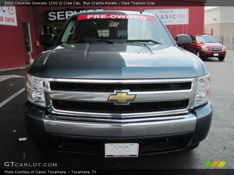 Blue Granite Metallic / Dark Titanium Gray 2007 Chevrolet Silverado 1500 LS Crew Cab