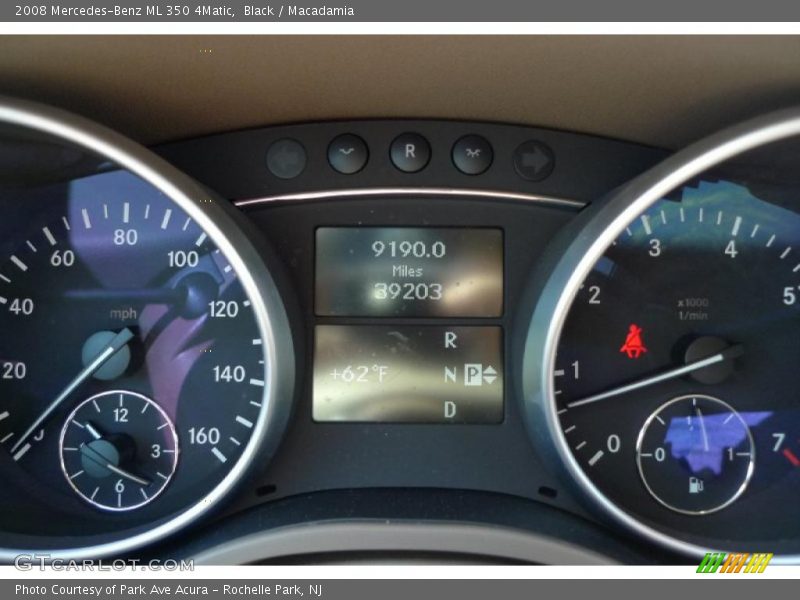 Black / Macadamia 2008 Mercedes-Benz ML 350 4Matic
