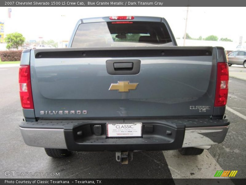 Blue Granite Metallic / Dark Titanium Gray 2007 Chevrolet Silverado 1500 LS Crew Cab