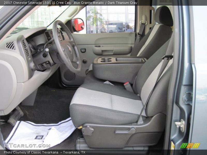 Blue Granite Metallic / Dark Titanium Gray 2007 Chevrolet Silverado 1500 LS Crew Cab