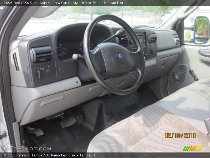 Oxford White / Medium Flint 2006 Ford F350 Super Duty XL Crew Cab Dually