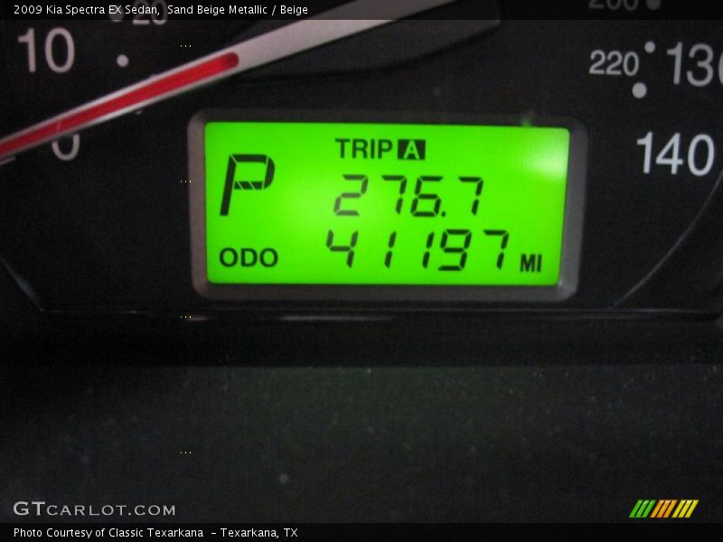 Sand Beige Metallic / Beige 2009 Kia Spectra EX Sedan