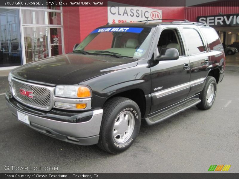 Onyx Black / Pewter/Dark Pewter 2003 GMC Yukon SLT