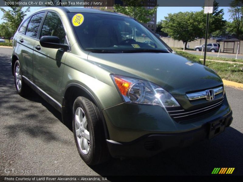 Green Tea Metallic / Ivory 2008 Honda CR-V EX 4WD
