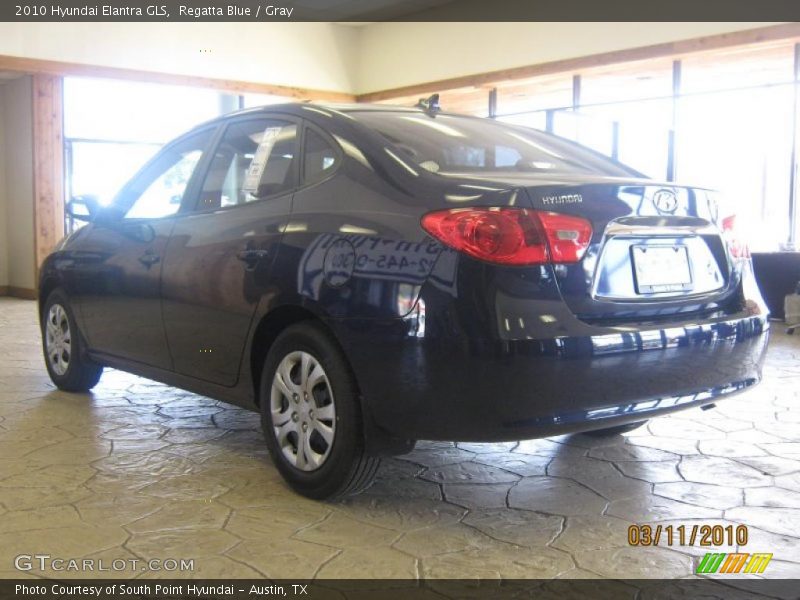 Regatta Blue / Gray 2010 Hyundai Elantra GLS