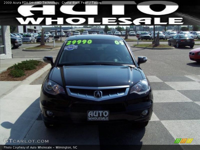 Crystal Black Pearl / Taupe 2009 Acura RDX SH-AWD Technology