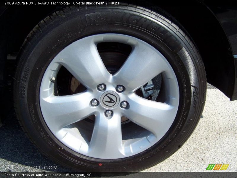 Crystal Black Pearl / Taupe 2009 Acura RDX SH-AWD Technology
