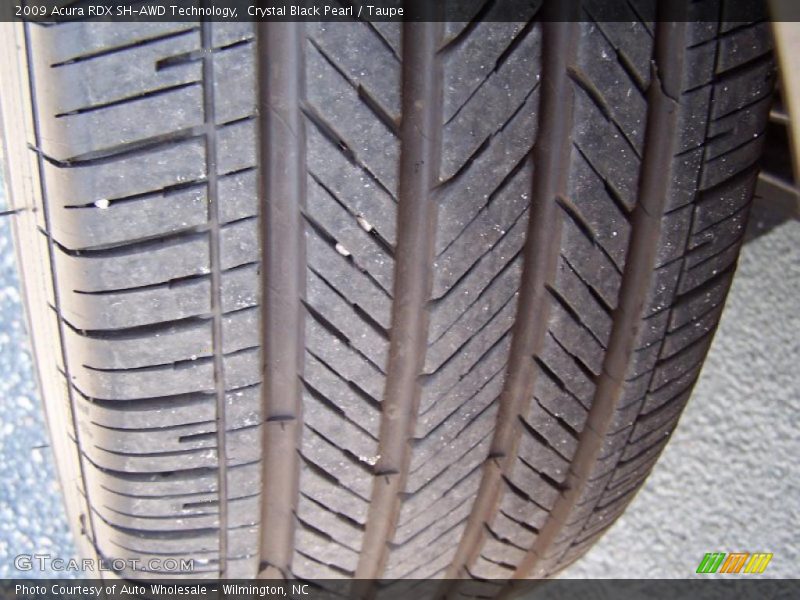 Crystal Black Pearl / Taupe 2009 Acura RDX SH-AWD Technology