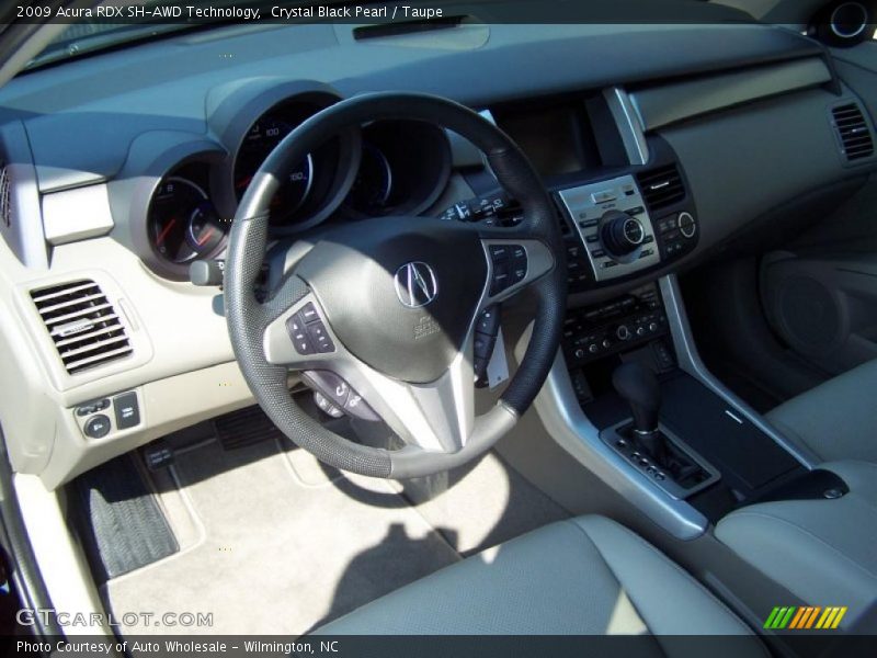Crystal Black Pearl / Taupe 2009 Acura RDX SH-AWD Technology