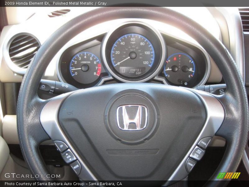 Polished Metal Metallic / Gray 2009 Honda Element EX