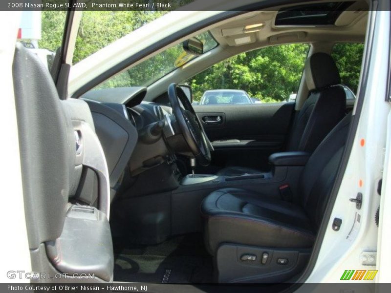 Phantom White Pearl / Black 2008 Nissan Rogue SL AWD