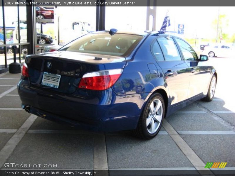 Mystic Blue Metallic / Gray Dakota Leather 2007 BMW 5 Series 530xi Sedan